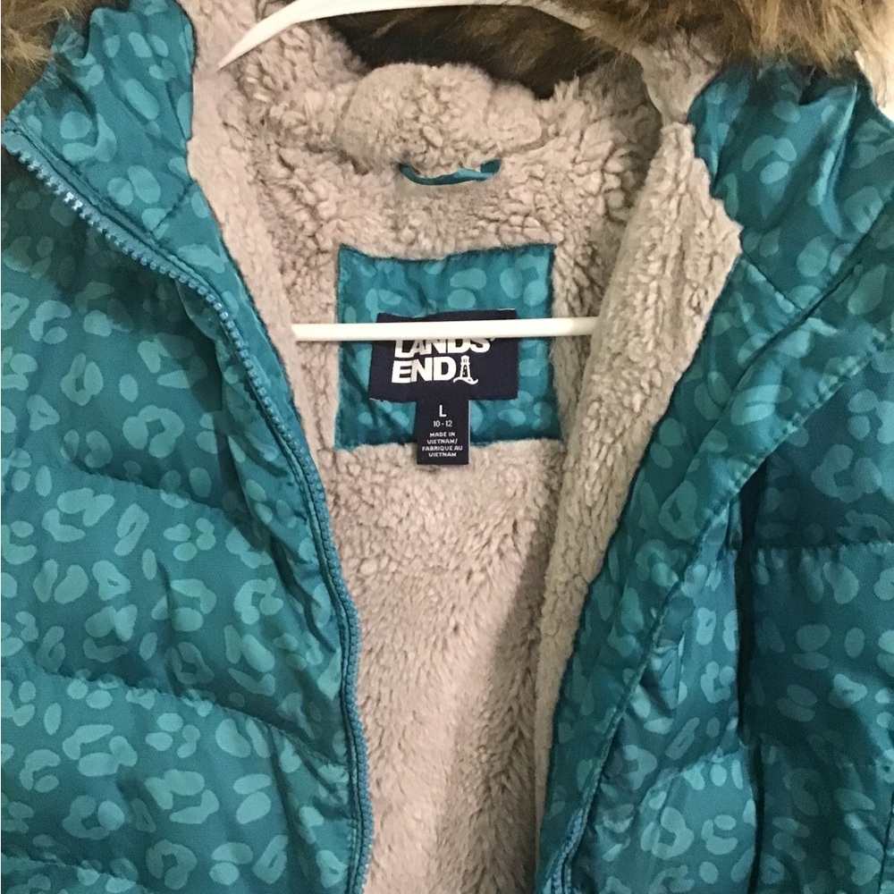 Girls Lands’ End Winter Coat - Picture 3 of 5